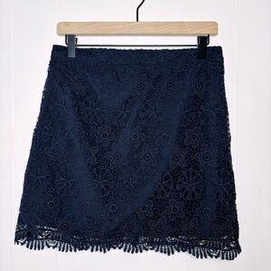 Hollister Navy Lace Skirt 9